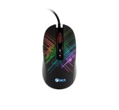 Herní myš C-TECH Dusk (GM-27L), casual gaming, 3200 DPI, RGB podsvícení, USB foto
