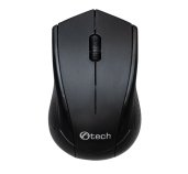 Myš C-TECH WLM-07, černá, bezdrátová, 1200DPI, 3 tlačítka, USB nano receiver foto