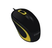 Crono CM643Y - optická myš, USB, černá + žlutá foto