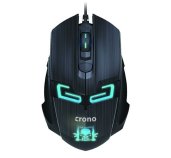 Crono CM647 - optická  herní myš, USB konektor, rozlišení 800/1200/1600 DPI , modré podsvícení foto