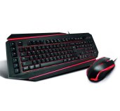 Crono CM637 - set herní klávesnice a myši, CZ / SK, USB, černá / červená foto