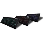 AMEI Keyboard AM-K3001G Professional Letter Green Illuminated Keyboard (CZ layout) foto