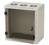 Nástěnný rack RUA 18U/400mm odn.boč+skl.dv. foto