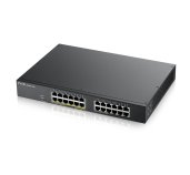 Zyxel GS1900-24, 24-port GbE L2, 12 Port PoE Smart Switch, rackmount, 130 Watt foto