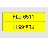 Brother FLE-6511, erná na žluté, 21 mm šířka foto