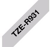 Brother TZE-R931 černá na stříbrné, 12 mm, textilní páska foto
