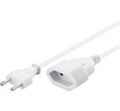 PremiumCord Kabel síťový prodlužovací dvojvidlice 230V 3m bílý foto