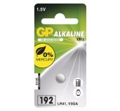 Alkalická knoflíková baterie GP LR41 (192F), 1 ks foto