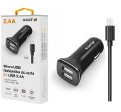ALIGATOR Nabí. do auta microUSB 2,4A TCH černá foto