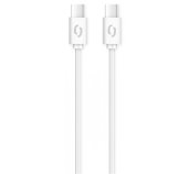 ALIGATOR Datový kabel POWER 3A, USB-C/USB-C, bílý foto