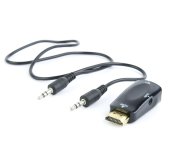 Adaptér C-TECH HDMI na VGA + Audio, M/F foto