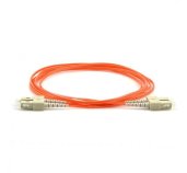 Optický patch cord duplex  SC-SC 50/125 1m MM OM4 foto