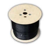 DATACOM S/FTP drát CAT7  PE,Fca  500m cívka, plášť černý  OUTDOOR foto