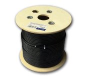 DATACOM S/FTP drát CAT7  PE,Fca  100m, plášť černý  OUTDOOR foto