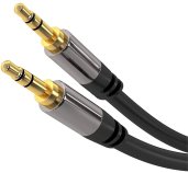 PremiumCord HQ stíněný kabel stereo Jack 3.5mm - Jack 3.5mm M/M 5m foto