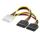 PremiumCord Napájecí adaptér kabelový 5,25” na 2x S-ATA foto