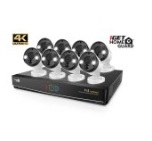 iGET HGNVK164908 - Kamerový UltraHD 4K PoE set, 16CH NVR + 8x IP 4K kamera, zvuk, SMART W/M/Andr/iOS foto