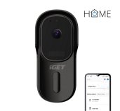 iGET HOME Doorbell DS1 Black - WiFi bateriový videozvonek, FullHD, obousměrný zvuk, CZ aplikace foto