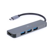 Gembird USB-C 2v1 multiport hub + HDMI foto