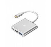 TB adapter USB-C 3v1 - HDMI, USB, PD foto