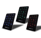 AMEI Keyboard AM-KN101B Professional Letter Blue Illuminated digital keypad foto