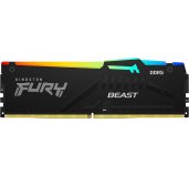 Kingston FURY Beast/DDR5/128GB/5200MHz/CL40/4x32GB/RGB/Black foto