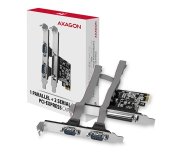 AXAGON PCEA-PSN, PCIe řadič - 1x paralelní (LPT) + 2x sériový port (RS232) 250 kbps, vč. LP foto