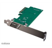 AKASA PCIe karta USB 3.2 Gen 2x2 interní konektor foto