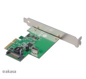 AKASA PCIe karta USB 3.2 Gen 2 interní konektor foto