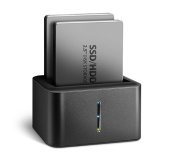 AXAGON ADSA-D25, USB 3.2 Gen 1 - 2x SATA 6G 2.5” SSD/HDD CLONE MINI dokovací stanice foto
