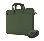 TRUST Laptop Bag And Mouse Set - zelený foto