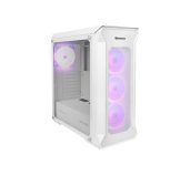 Počítačová skříň Genesis IRID 505 ARGB WHITE MIDI TOWER (USB 3.0), 4x 120mm ventilátory foto