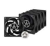 ARCTIC P8 PWM PST Case Fan - 80mm case fan with PWM control and PST cable - Pack of 5pcs foto