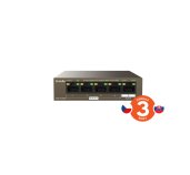 Tenda TEG1105PD PoE PD Gigabit switch, 1x PoE IN, 4x PoE OUT 802.3af, 5x 1 Gb/s, max. 30W, fanless foto