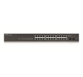 ZYXEL 24xGb 2xSFP fanless rack web sw.GS1900-24 v2 foto