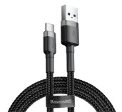 Baseus CATKLF-BG1 Cafule Kabel USB-C 3A 1m Grey/Black foto