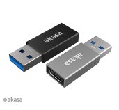 AKASA - USB 3.1 Gen 2 Type-C (F) na Type-A (M) 2 ks foto