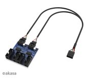 AKASA - USB 2.0 interní HUB 1-4 foto