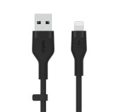 Belkin kabel USB-A na LTG_silikon, 1M, černý foto