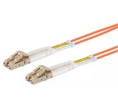 Optický patchkabel duplex LC-LC, 50/125 um MM, 0,5m OM2 foto