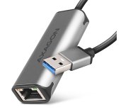 AXAGON ADE-25R USB-A 3.2 Gen 1 - 2.5 Gigabit Ethernet síťová karta, Realtek 8156, auto install, šedá foto