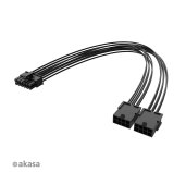 AKASA - PCIe 12-Pin na Dual 8-Pin adaptér foto