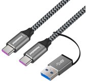 PremiumCord USB-C kabel (USB 3.2, 5A,20Gbit/s) 2m foto