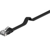 PremiumCord Plochý patch kabel UTP RJ45-RJ45 CAT6 0.5m černá foto
