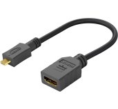 PremiumCord Flexi adaptér HDMI Typ A samice - micro HDMI Typ D samec pro ohebné zapojení foto