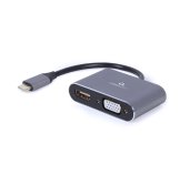 Gembird USB-C/HDMI, VGA adaptér foto