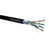 Venkovní inst. kabel Solarix CAT5e FTP PE 100m/box foto
