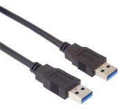 PremiumCord Kabel USB 3.0 Super-speed 5Gbps A-A, 9pin, 1m foto