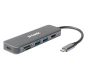 D-Link 6-in-1 USB-C Hub with HDMI/Card Reader/Power Delivery foto