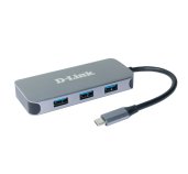 D-Link 6-in-1 USB-C Hub with HDMI/Gigbait Ethernet/Power Delivery foto